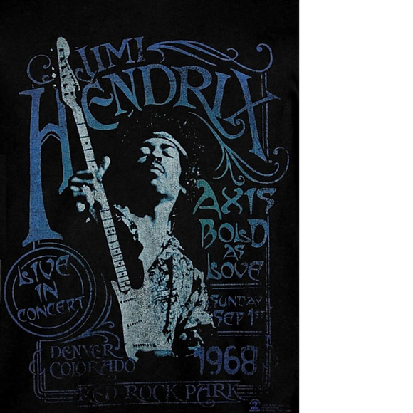 Jimi Hendrix Axis Bold As Love1968 blues rock Official T-Shirt 3XL NWT - Picture 3 of 3